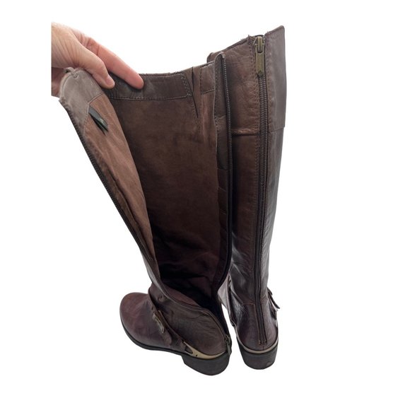 Sam Edelman Women’s size 7B Croc Embossed Leather back zip Boots - Picture 8 of 13